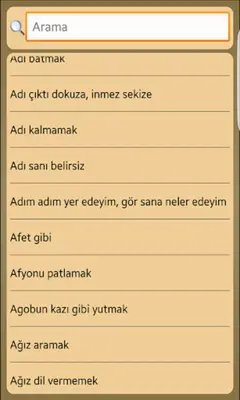 Türkçe Deyimler Sözlüğü android App screenshot 3